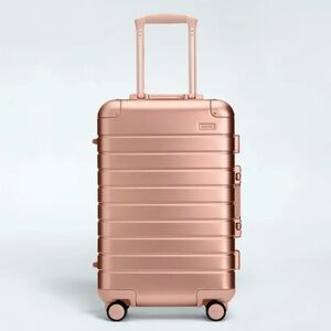 Away Aluminum Carry-On (Bigger) - Rose Gold w/USB Charger